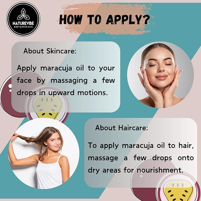 Naturevibe Botanicals Maracuja Oil 32 Ounces | 100% Pure and Natural | Great for Skin Care and Hair Care - Bloomnest