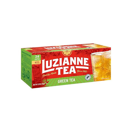 Luzianne Green Tea Bags, Family Size, 24ct Box (Pack of 1) - Bloomnest
