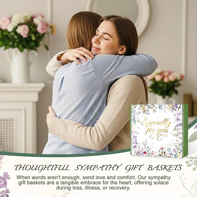 Valentines Day Gifts for Her Mom Wife, Birthday Gifts for Women Spa Care Package, Get Well Soon Gift Baskets Thinking of You Sympathy Gift Box for Friend, Sister, Wife (Ivory) - Bloomnest