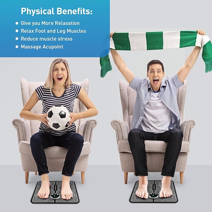 Phixnozar TENS & PMS,Transcutaneous Electronic Nerve Stimulator, EMS Foot Massage for Muscle Relaxation, LCD Display Screen - Bloomnest