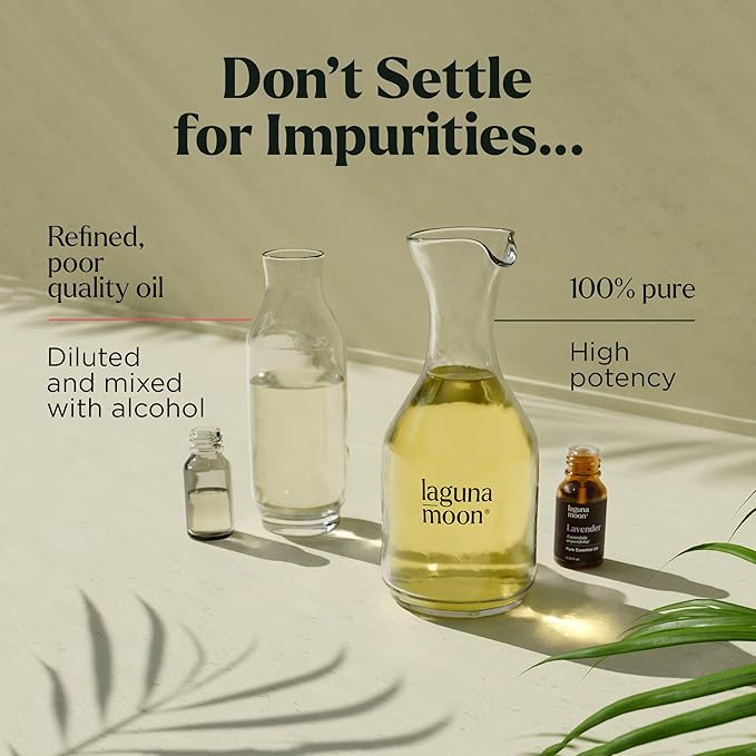 Lagunamoon Essential Oils Set, Top 20 Gift Set Oils for Diffusers, Humidifiers, Aromatherapy, Candle Making Scents, Cars & Home Products, Peppermint, Tea Tree, Lavender, Eucalyptus, Lemongrass (10mL) - Bloomnest