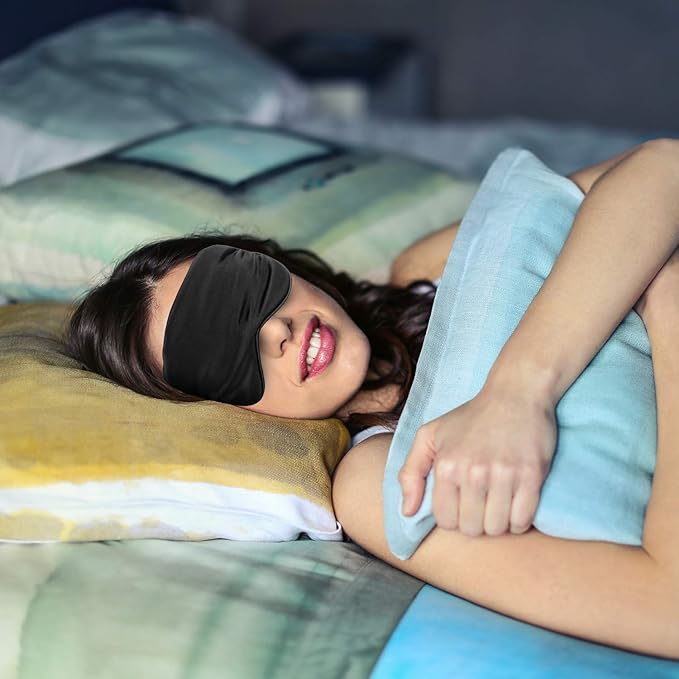 Silk Sleep Mask 6 Pack - Soft, Breathable, Reduces Puffy - Bloomnest