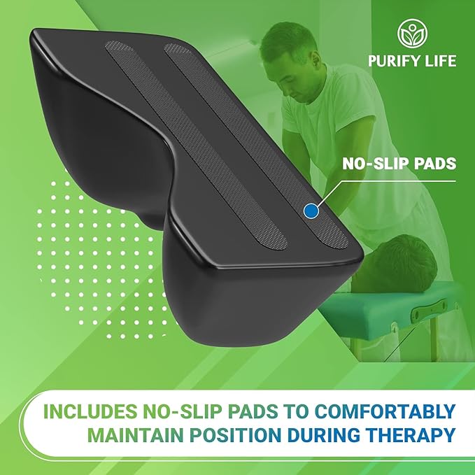 Occipital Release Tool for Pivotal Therapy & TMJ Device – Cervical Traction Pillow for Neck, Shoulder, and Back Pain Relief - Tension Headaches, Firm Foam Cradle, Craniosacral Therapy, Trigger Points PurifyLife