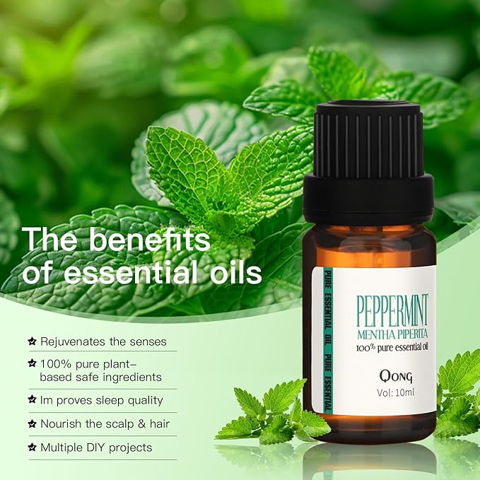 Peppermint Essential Oil Blend, Mint Oil, Essential Oils Organic, Hair Growth & Scalp Care, Essential Oils for Diffusers for Home 10ML - Bloomnest