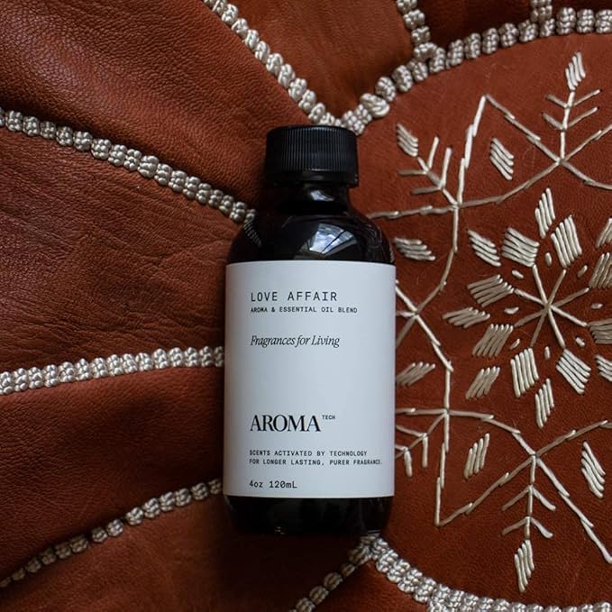 AromaTech Santal & Love Affair Set | Aroma Diffuser Essential Oils Blend of Santal Cardamom, Papyrus, Musk | Love Affair Jasmin, Saffron, Cedar, Ambergris - 120 Milliliter - Bloomnest