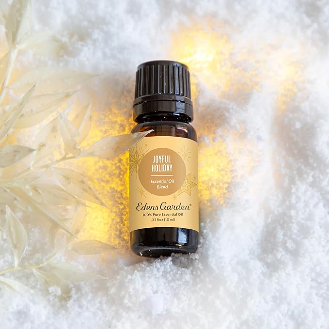 Edens Garden Joyful Holiday Essential Oil Blend- 100% Pure Premium Grade, Christmas Essential Oils for Diffuser, Winter Holiday Joy Scented, No Fragrance Oils, for Home Diffusers 10 ml (.33 fl oz) - Bloomnest