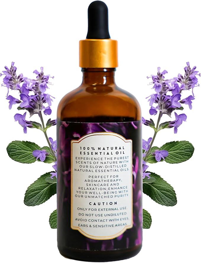 Luxurious French Lavender Essential Oil by Enhanced Essentials|with Glass Dropper|Slow Distilled & Pure| for Home,Diffusers,Skin Care,Aromatherapy,Massage,Soap & Candle Making|3.38 fl oz (100 ml) EnhancedEssentials