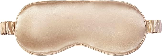 slip Pure Silk Sleep Mask - Caramel | 100% Mulberry Silk, Ultra Soft & Comfortable | Blocks Light for Restful Sleep, Adjustable Strap for Perfect Fit | Gentle on Skin & Hair, Ideal for Travel & Home - Bloomnest