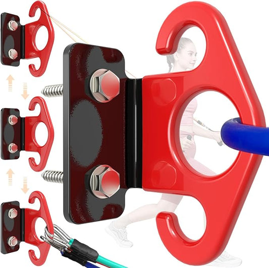 Resistance Band Wall Anchors, Wall Mounted Modular Hooking Platform, Workout Wall Mount Anchor, Training Anchor Mounted Hook Exercise Station for Home Gym Workouts,Yoga,Fitness,Strength Training - Bloomnest