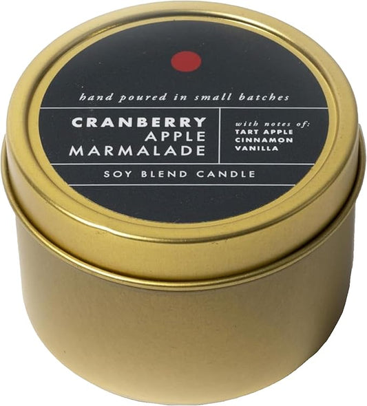 ScentAir Tin Candle - 3 oz. Soy Wax Blend Candle Hand Poured in Small Batches, Up to 20-Hour Burn Time, Seasonal Holiday Scent, Cranberry Apple Marmalade - Bloomnest