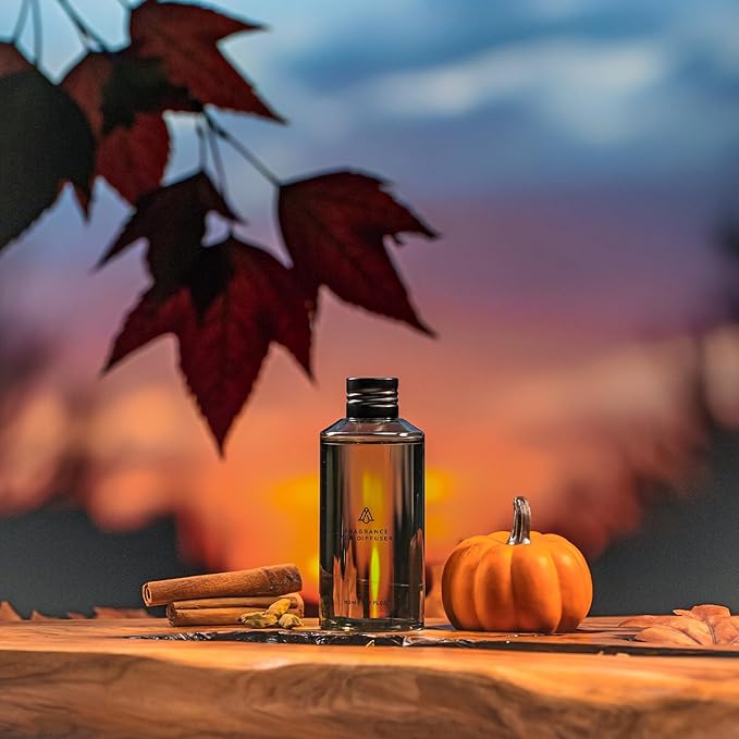 AromaPlan Hotel Scent Diffuser Oil Pumpkin Spice 5 Fl Oz (148ml) Fall Collection –Luxury Hotel & Home Fragrance Oil - Non Toxic - Made in USA - Bigger Bottle, Bolder Aroma & Longer Lasting - Bloomnest