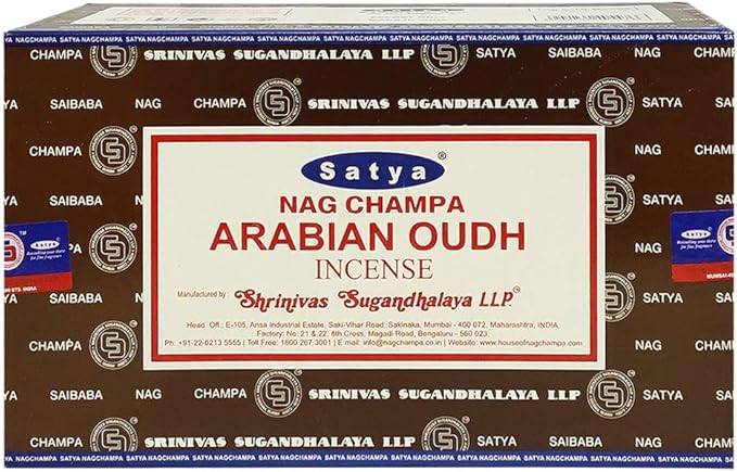 Arabian Oudh Incense Sticks and Holder Bundle - Satya Incense - Bloomnest