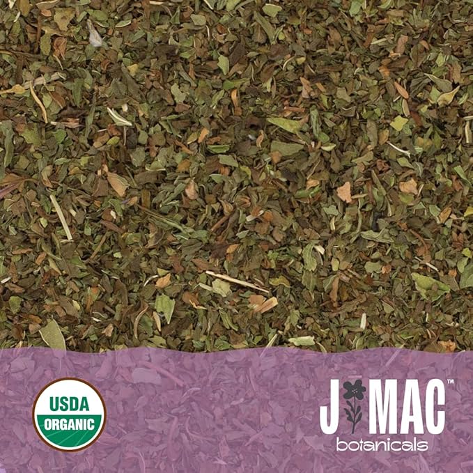 J Mac Botanicals Organic Spearmint tea loose leaf - Bloomnest