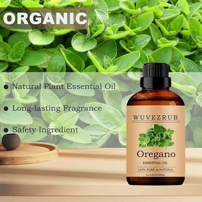 Oregano Essential Oils 60ML, 100% Pure and Natural Essential Oil for Aromatherapy Diffuser - 2 Fl Oz/Oregano