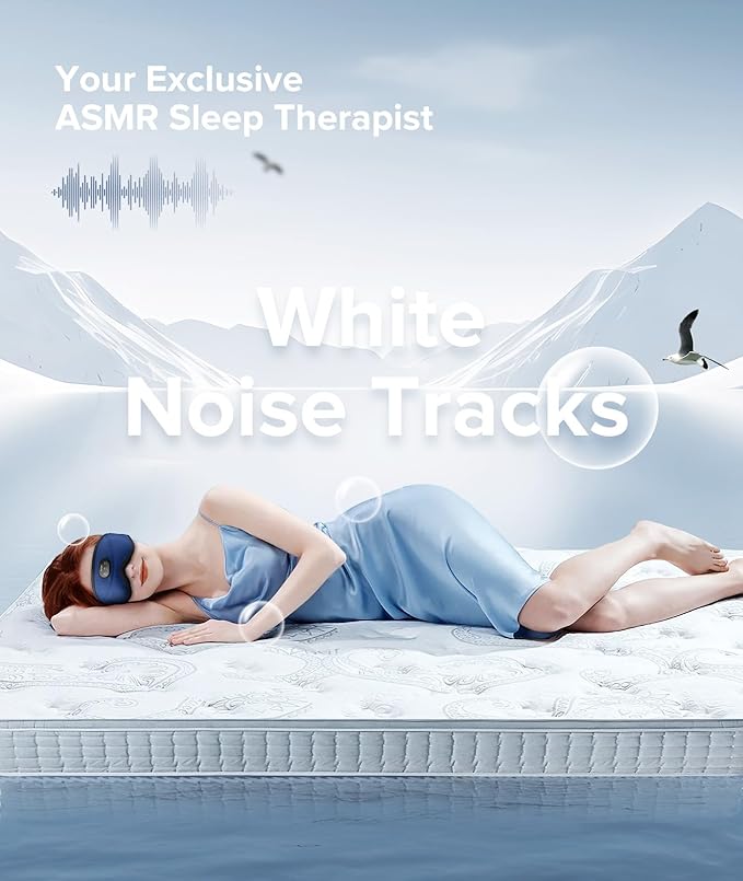 TOPOINT Sleep Mask with Bluetooth Headphones, 3D Eye Mask for Sleep Headphones with White Noise, Total Blackout, 5.4 Bluetooth, Timer, 15 Hours for Women Men, Travel, Meditation, Nap, CPAP Users - Bloomnest