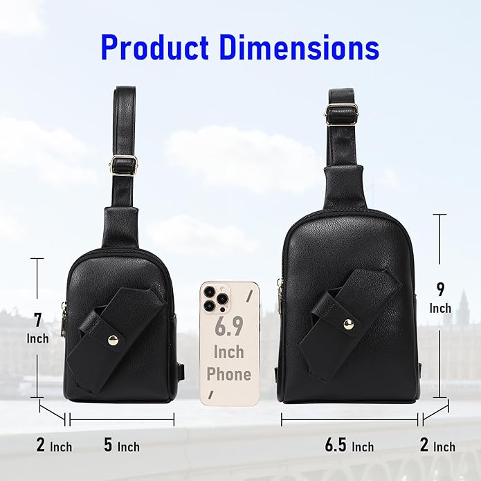 INICAT Small Sling Bag for Women Everyday & Travel Crossbody Bags Lightweight Cross Body Purses Vegan Leather - Bloomnest