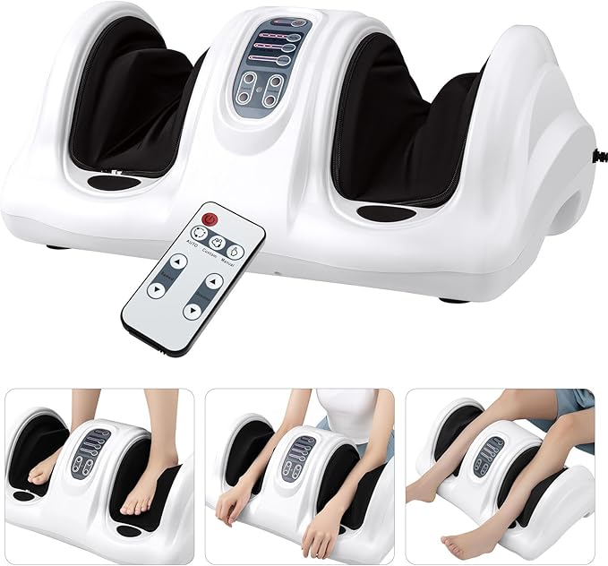 ARLIME Foot Massage Machine w/Remote, 4 Modes Shiatsu Foot Massager for Pain Relief, Blood Circulation, Calf and Feet Massager Deep Kneading for Calf Leg Ankle - Bloomnest