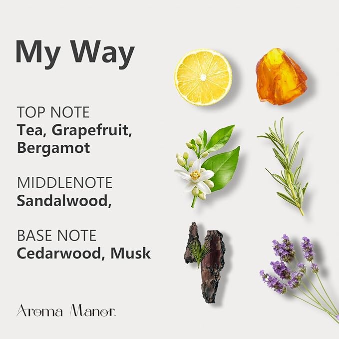 Hotel Scent Essential Oil - My Way - Luxury Hotel Inspired Home Aromatherapy Diffuser Oil - Lemon, Bergamot, Orange Blossom- for Diffuser, Humidifier, Ultrasonic, Reed - 150ML - Bloomnest