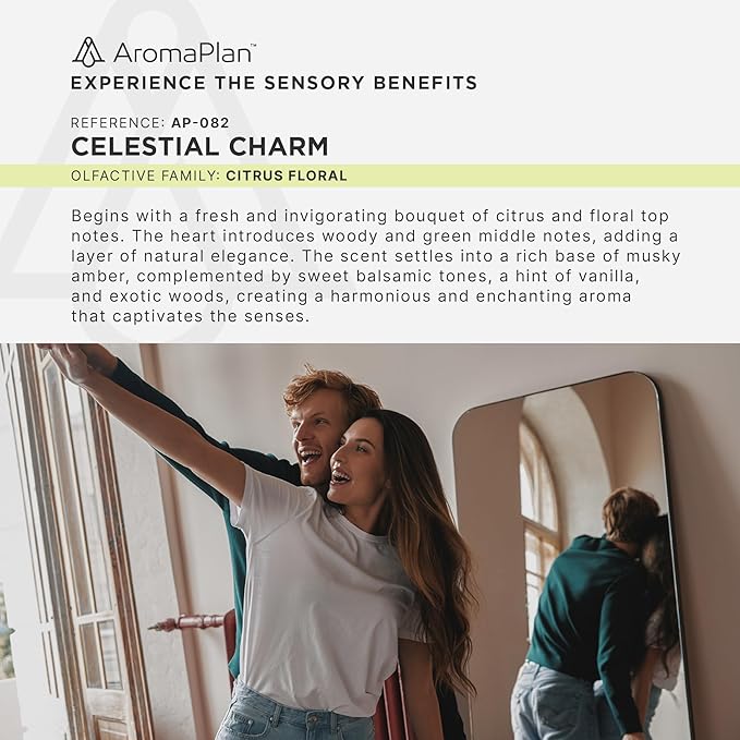 AromaPlan Hotel Scents Celestial Charm 5 Fl Oz (148ml), Home Luxury Aroma & Hotel Fragrance Diffuser Oil- Hotel Diffuser Oil for Aromatherapy- USA Made, Bigger Bottle, Bolder Aroma & Longer Lasting - Bloomnest