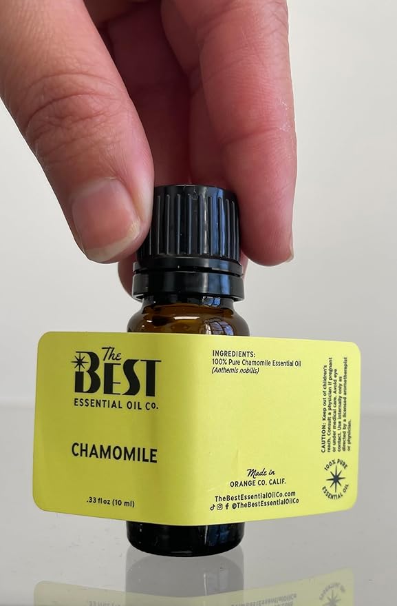 The Best Chamomile Essential Oil- Premium Grade- 100% Pure & Natural for Aromatherapy, Diffuser, Spa, Massage, Air Freshener- 10 ml (.33 fl oz) - Bloomnest