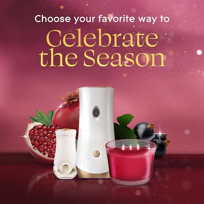 Glade 3-Wick Scented Candle Jar, Pomegranate & Currant, Air Freshener Infused with Essential Oils, 6.8 Oz, 3 Count - Bloomnest