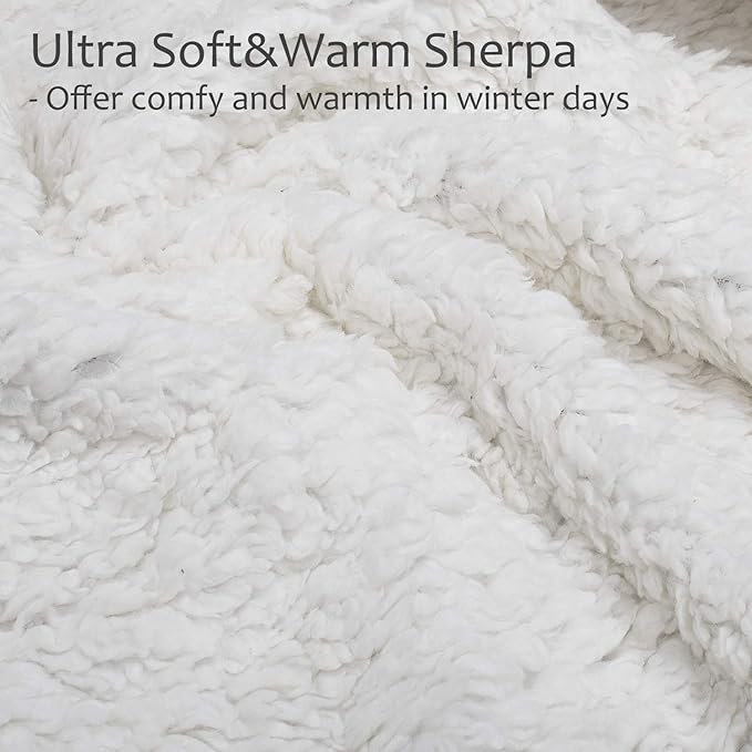Tirrinia Sherpa Wearable Blanket With Sleeves, Full Body Throw Reading Wrap TV Blankets - Bloomnest