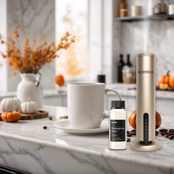 Scentia Thanksgiving Blend Essential Oil – 120ml Premium Holiday Diffuser Oil with Cinnamon, Clove, Vanilla & Coconut | Cozy Fall Aromatherapy for Home, Candles, Soaps & Gifts Scentia