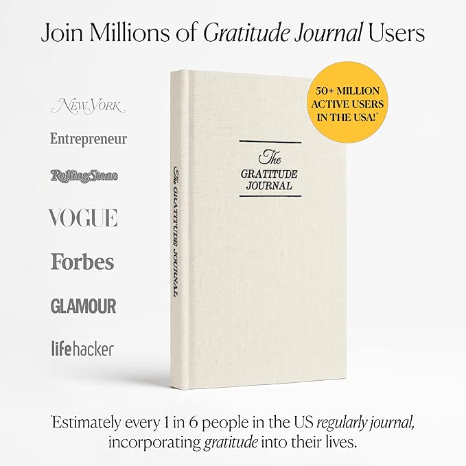 The Original Gratitude Journal 2026 - 5 Minute Gratitude Practice with Inspiring Quotes and Mindful Prompts for Affirmation, Reflection & Wellness - Daily Happiness Journal for Women & Men by Thankful Path - Bloomnest