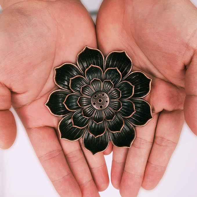 Incense Burner - Incense Stick Holder 6 Incense Holes with Detachable Ash Catcher - Bloomnest