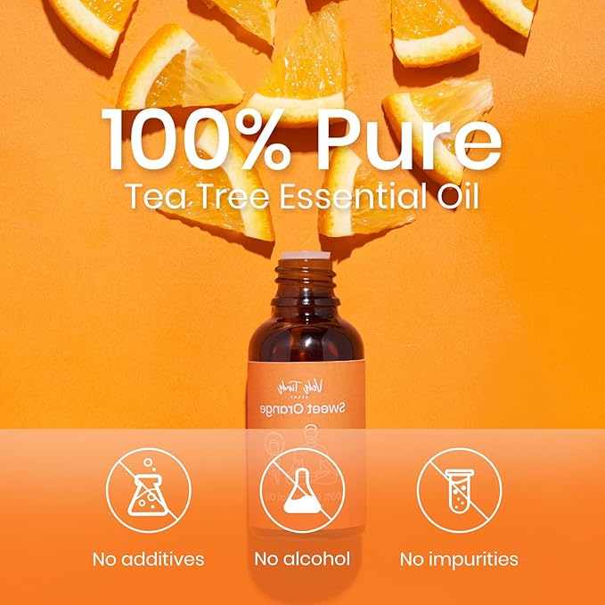 Sweet Orange Essential Oils, 100% Pure Nature Organic Orange Oil for Mood Lift, Refreshing, Clear Head with Diffuser, 1 fl oz 30ml - Bloomnest