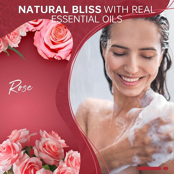 Shower Steamers Aromatherapy Birthday Gifts for Women Travel Essentials, 8 Pcs Rose, Bath Bombs Shower Bombs with Natural Essential Oils, Relaxation Home SPA - Bloomnest
