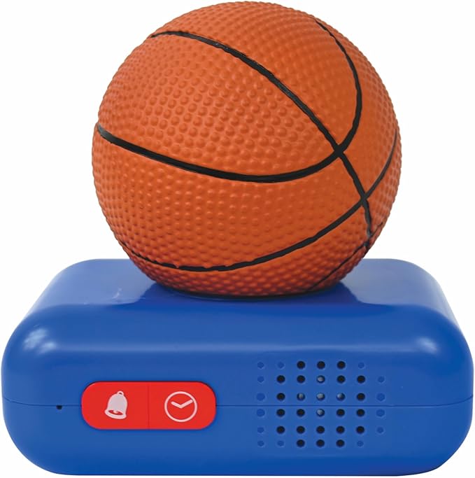 LEXiBOOK - Basketball - Basketball Nightlight Alarm Clock, Sounds and Melodies, LCD Backlit Screen, Luminous, Snooze, Blue/Orange, RL800BA - Bloomnest