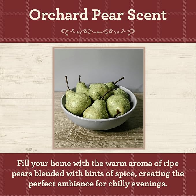 Our Own Candle Company, Orchard Pear Scented Mason Jar Candle, 100 Hour Burn Time, 13 Ounces - Bloomnest