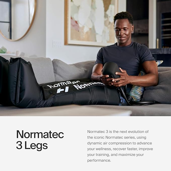 Hyperice Normatec 3 - Recovery System with Patented Dynamic Compression Massage Technology (Normatec 3 Standard Size Legs and Backpack) - Bloomnest