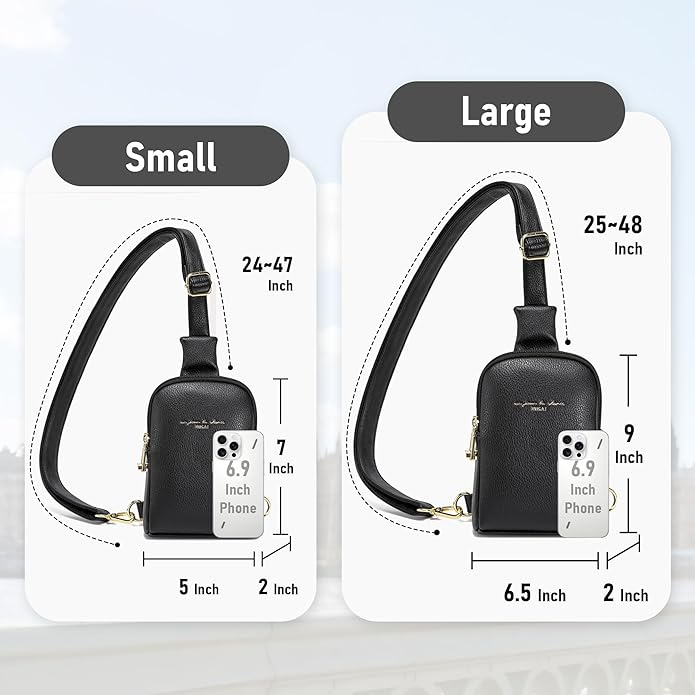 INICAT Small Sling Bag for Women Everyday & Travel Crossbody Bags Lightweight Cross Body Purses Vegan Leather - Bloomnest