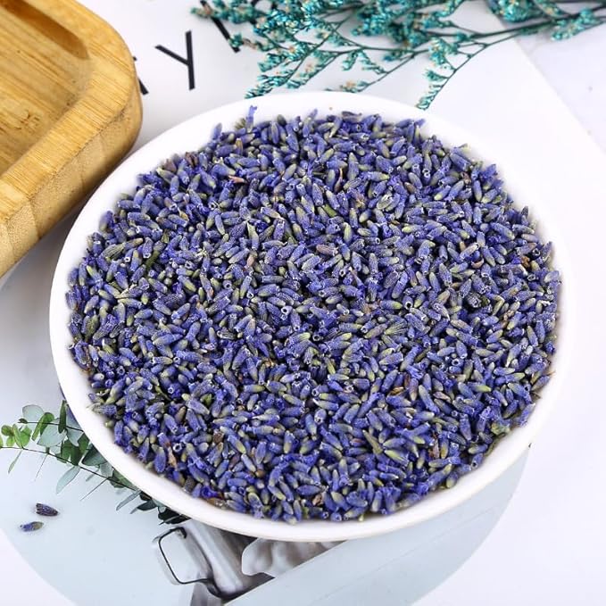 Organic Lavender Flowers，Lavender Tea Bags, 60 Teabags -Culinary Grade 100% Natural Edible Herbal Flowers Tea (100g/3.52oz) - Bloomnest