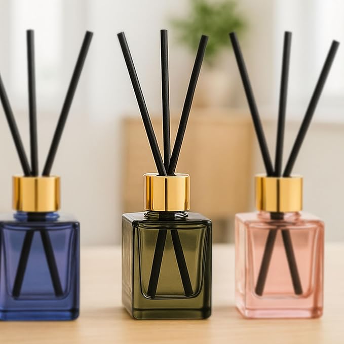 Paddywax Botanica Scented Oil Diffuser with Reeds in Reusable Greeen Glass Bottle, Tubed Gift Box, Includes Diffuser Sticks, Long-Lasting Fragrance, Reusable & Upcyclable, Wild Neroli, 2.8 fl oz PaddywaxCandles