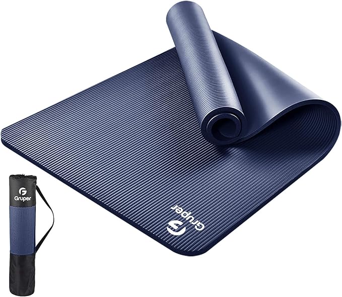 Yoga Mat Non Slip NBR Thick Yoga Mat, 72"L x 32"/24"W x 0.6"/0.4"TH (185cm x 80cm/61cm x 15mm/10mm), Anti-Tear Exercise Mat with Carrying Strap and Bag, Workout Mats for Yoga, Pilates, Floor Exercises - Bloomnest