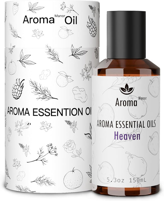 Essential Oil, Heaven Scent - 150ML Luxury Home Aromatherapy Diffuser Oil - Bergamot, Apple, Peach, Musk