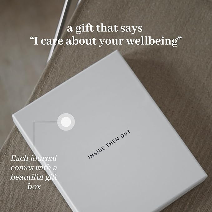 INSIDE THEN OUT Dig Deeper Journal - Guided Daily Journal With 180 Undated Prompts for Intention, Healing, Growth, Gratitude, Self Love & Discovery , Wellness, and Mindfulness - Self Care Routine Gift for Women and Men InsideThenOut