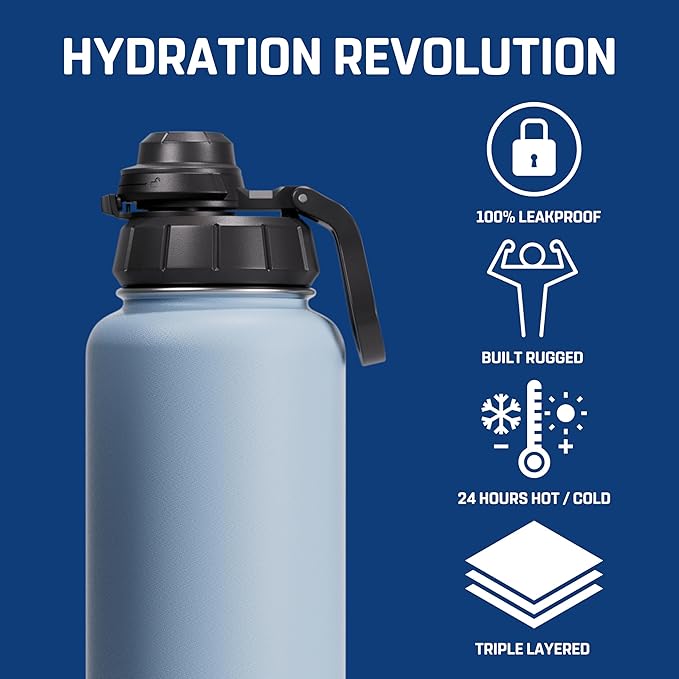 Vesmoon Vessence Tea Infuser Bottle - 32 Oz Insulated Loose Leaf & Fruit Infuser Bottle | Leak Proof with FlowSip Lid