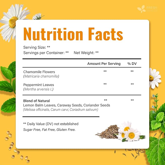 FreshDrinkUS, Chamomile Mint Tea Bags | 135 Count | Refreshing Herbal Blend of Chamomile Flower, Peppermint, Lemon Balm & other herbs – Smooth Floral & Minty Flavor – Premium Quality, Caffeine-Free - Bloomnest