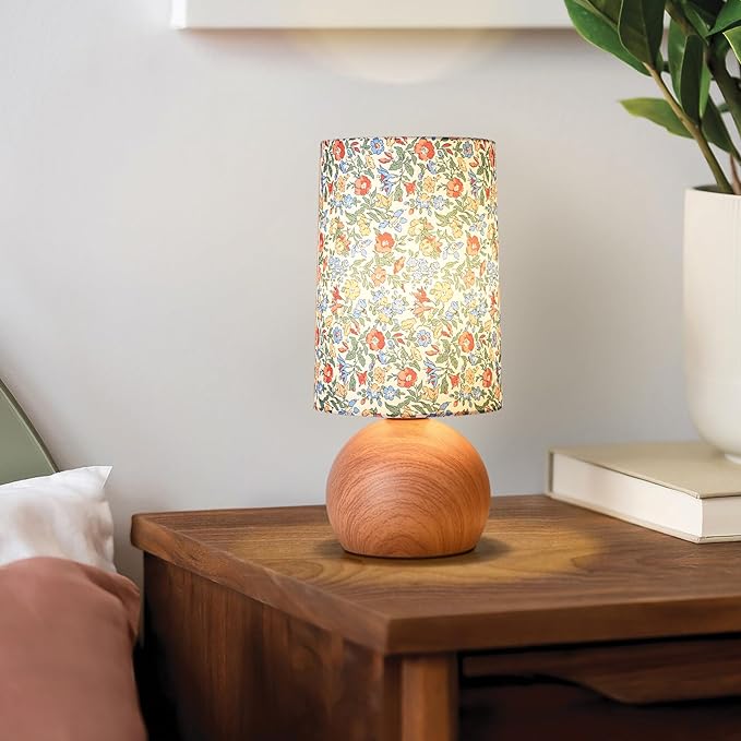Flowers Cute Small Table Lamp, Boho Floral Table Lamps for Bedroom, Bedside Small Table Lamp for Small Space, Farmhouse Mini Table Lamp with Flowers Shape for Bedroom, Living Room, Nursery - Bloomnest