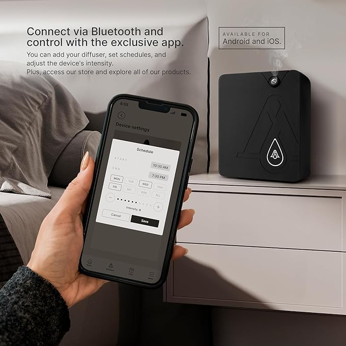 AromaPlan Smart Scent Air Machine for Home, Hotel, Spa, Office– Cold Technology, Hotel Collection Diffuser, Waterless Whole House, White - Bloomnest