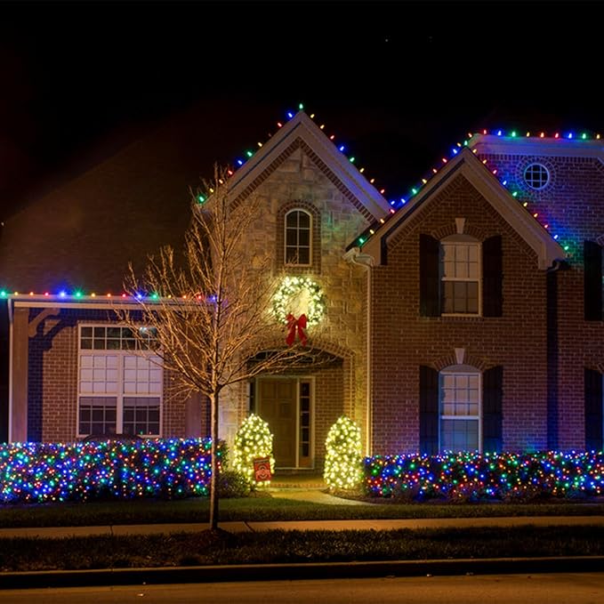 Meconard C7 Led Replacement Christmas Light Bulbs, C7 Shatterproof Led Bulbs for Christmas Indoor Outdoor String Lights, E12 Candelabra Base, Commercial Grade Holiday Bulbs, Blue, 25 Pack - Bloomnest