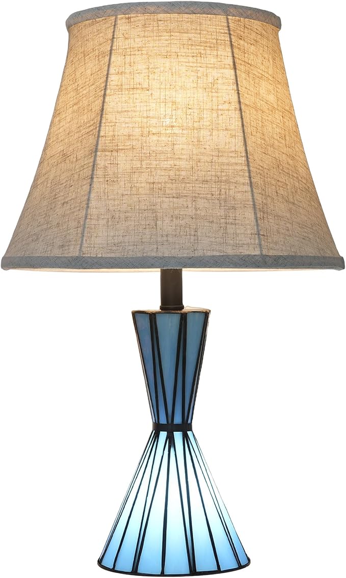 Set of 2 Table Lamps for Bedroom 3-Way Dimmable 21'' Bedside Table Lamps with 13 inches Linen Shades for Living Room Bedroom Office Hotel Study Room - Bloomnest