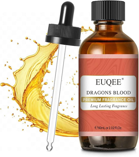 EUQEE Dragons Blood Fragrance Oils, 60ml Scent Essential Oils with Glass Dropper for Diffusers, Soap Making, DIY Bath Bombs - 2.02Fl oz - Bloomnest