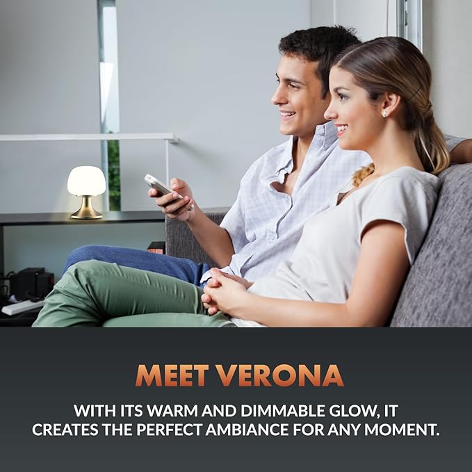 Newhouse Lighting Verona, Brass 2700K Dimmable Cordless USB-C Rechargeable Table Lamp NHTL-VE-BRS, Cordless Desk Lamp for Living Room, Bedroom, Coffee Table, and Other Cozy Home Decor - Bloomnest