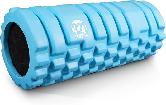 321 STRONG Foam Roller - Medium Density Deep Tissue Massager for Muscle Massage and Myofascial Trigger Point Release, with 4K eBook