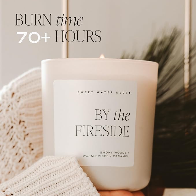 Sweet Water Decor Sugar Cookie Candle - Vanilla, Buttercream Frosting, Sugar Cookies Scented Christmas Candle for Home - 15oz Tan Matte Jar, 70+ Hour Burn Time - Bloomnest